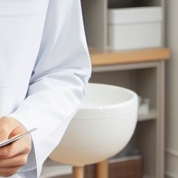 치과 진료실 내부의 수납장과 세면대